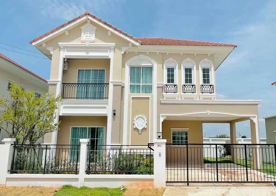ให้เช่า บ้านเดี่ยว Lanceo Prestige Bangna–Srivaree | บ้านใหม่ | 3 ห้องนอน | French Colonial | ใกล้สนามบินสุวรรณภูมิ