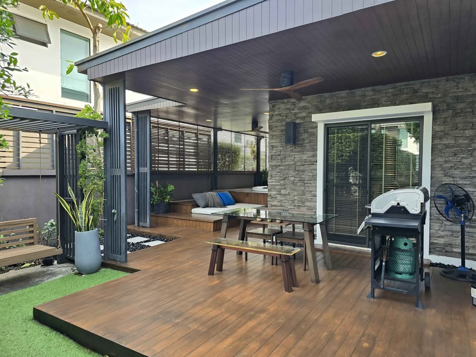 ให้เช่า บ้านเดี่ยว Mantana 1 บางนา กม.7 พร้อมอยู่ ใกล้ Mega Bangna เพียง 900 เมตร พร้อม Jacuzzi และพื้นที่ Outdoor ขนาดใหญ่ - Image 3