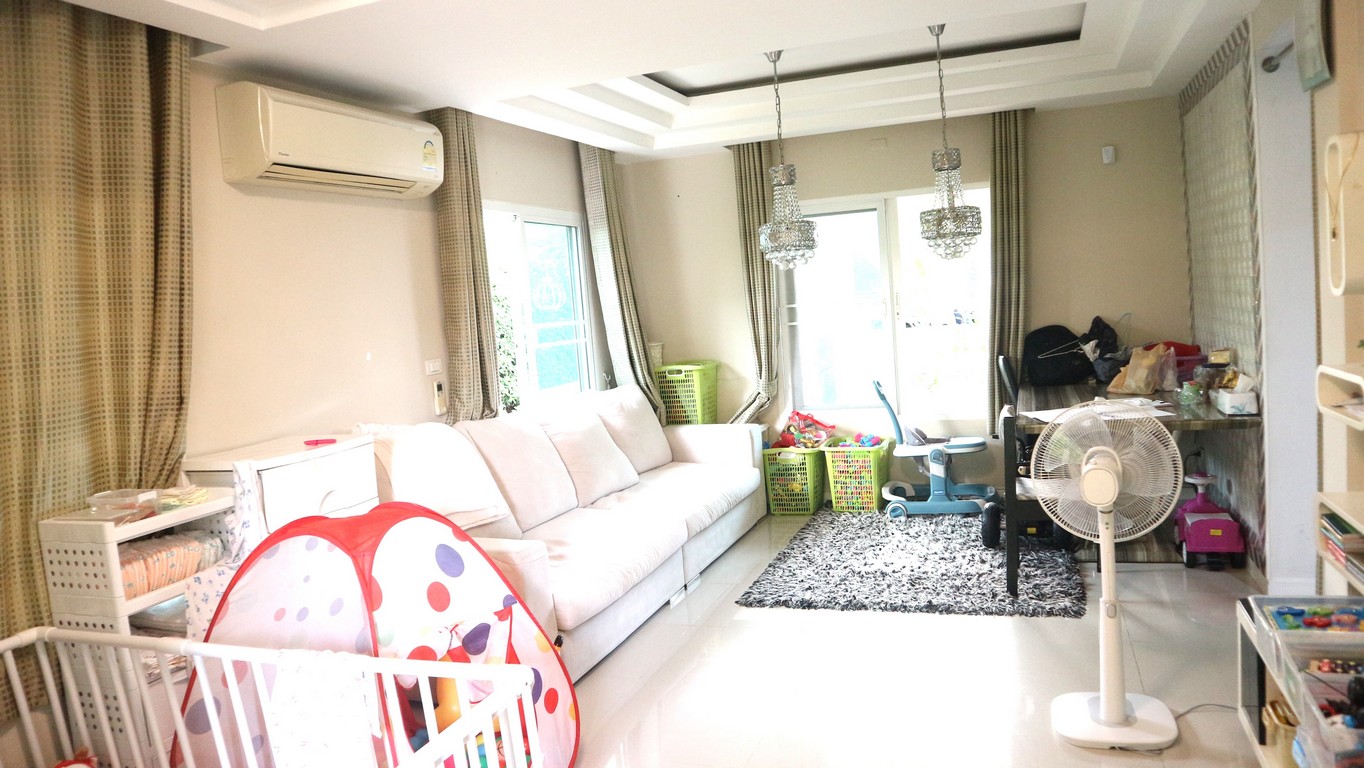 ขายด่วนบ้านเดี่ยว วิลลาจิโอ (Villaggio) พระรามสอง บางกระดี่35/1 (เนื้อที่ 53.7 ตรว) โซนใกล้สวน  - Image 5