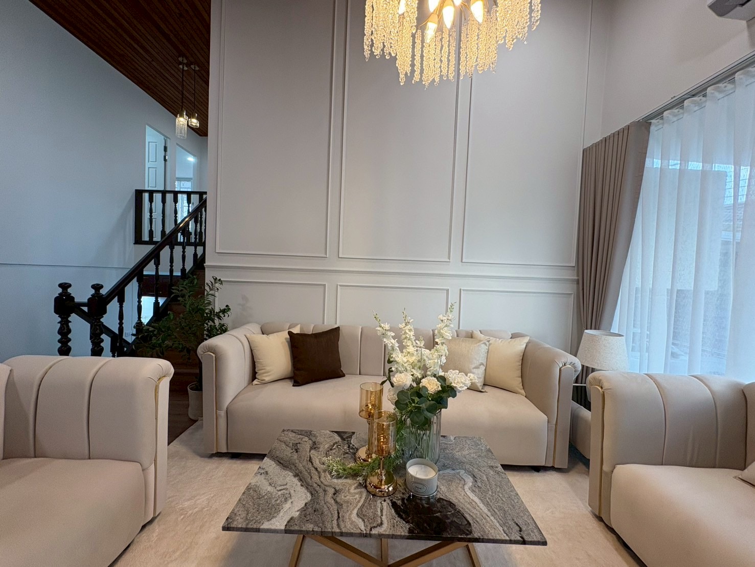 ให้เช่า Luxury Pool Villa รัชดา | 5 ห้องนอน | Private Pool | 500 ตร.ม. | ใกล้ MRT ห้วยขวาง - Image 5
