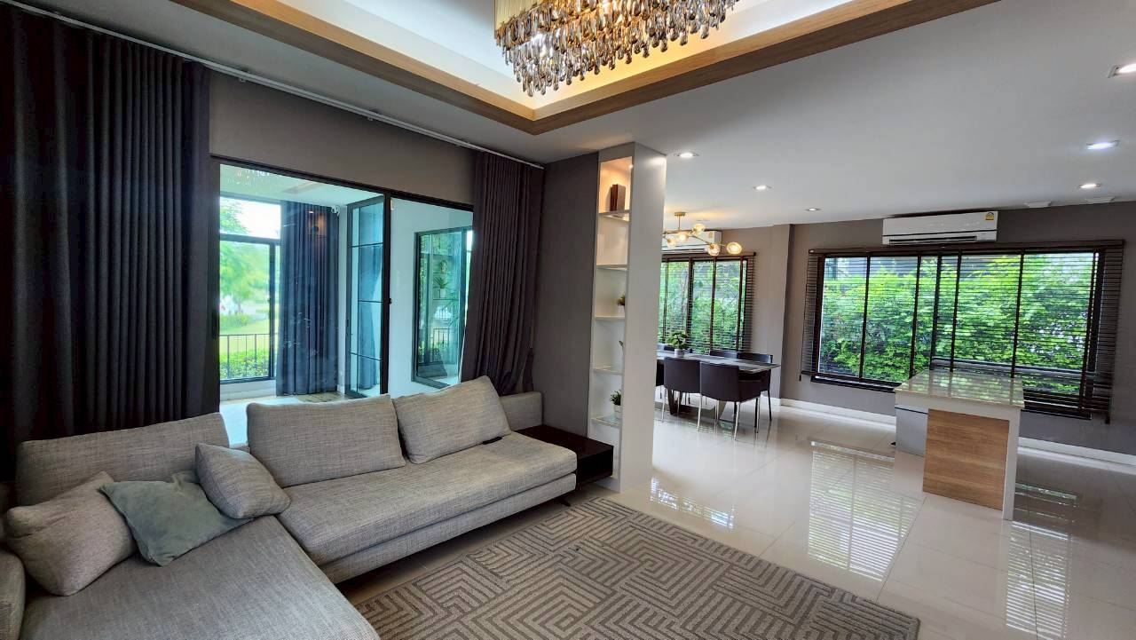 ให้เช่าและขาย บ้านเดี่ยวหลังมุม ติดสวน โครงการ THE GRAND พระราม 2 (โซน Grandio)  - Image 8